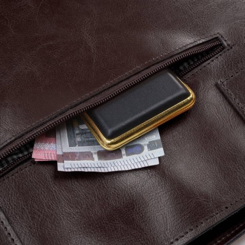 Torebka damska na ramię skórzana klasyczna shopperka brązowa Paolo Peruzzi Z-59-BR