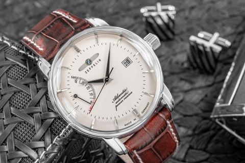 Zegarek Męski ZEPPELIN Atlantic Automatic Power Reserve 8462-5 + BOX Zeppelin