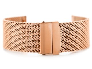 Bransoleta Pacific M8 - siatka HQ - rosegold 22mm Pacific