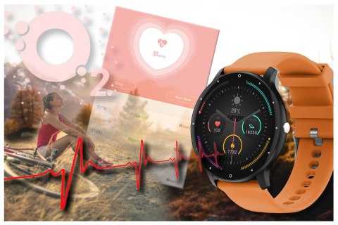 SMARTWATCH UNISEX GRAVITY GT1-2 PRO - ROZMOWY BLUETOOTH, DODATKOWY PASEK (sg027b) Gravity