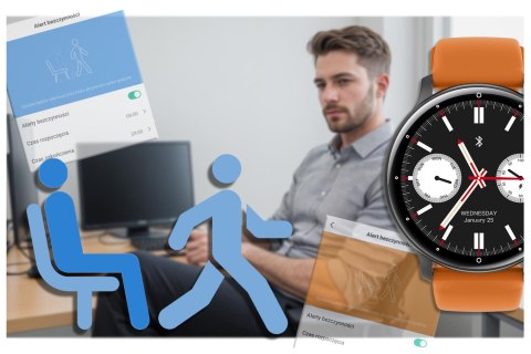 SMARTWATCH UNISEX GRAVITY GT1-2 PRO - ROZMOWY BLUETOOTH, DODATKOWY PASEK (sg027b) Gravity