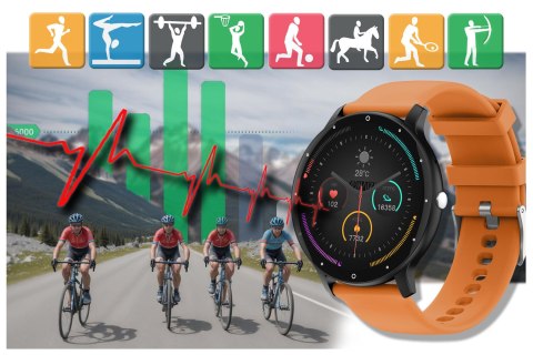 SMARTWATCH UNISEX GRAVITY GT1-2 PRO - ROZMOWY BLUETOOTH, DODATKOWY PASEK (sg027b) Gravity