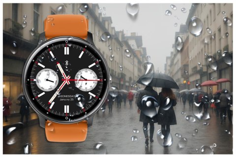 SMARTWATCH UNISEX GRAVITY GT1-2 PRO - ROZMOWY BLUETOOTH, DODATKOWY PASEK (sg027b) Gravity