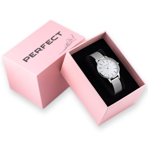 ZEGAREK DAMSKI PERFECT F374-01 (zp527a) + BOX Perfect