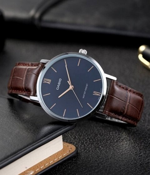 ZEGAREK MĘSKI CASIO MTP-VT01L-2B + BOX Casio