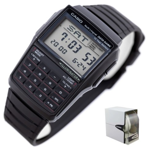 ZEGAREK MĘSKI CASIO VINTAGE DATABANK DBC-32-1A + BOX Casio