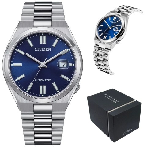 ZEGAREK MĘSKI CITIZEN Tsuyosa NJ0150-81L - AUTOMAT SZAFIR Citizen