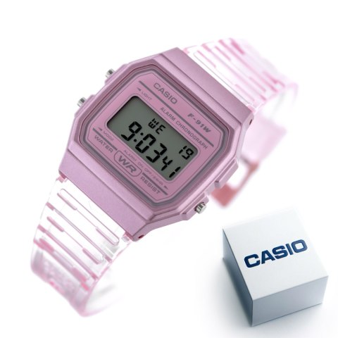 Zegarek Damski Casio Retro Vintage F-91WS-4 (zd648a) + BOX Casio