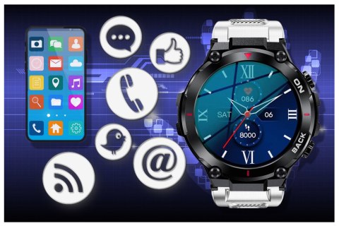 SMARTWATCH MĘSKI GRAVITY GT8-6 - z GPS (sg017f) Gravity
