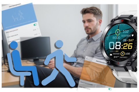 SMARTWATCH MĘSKI GRAVITY GT8-6 - z GPS (sg017f) Gravity