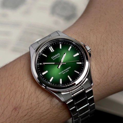 ZEGAREK MĘSKI CASIO MTS-RS100D-3A SZAFIR SOLAR + BOX Casio