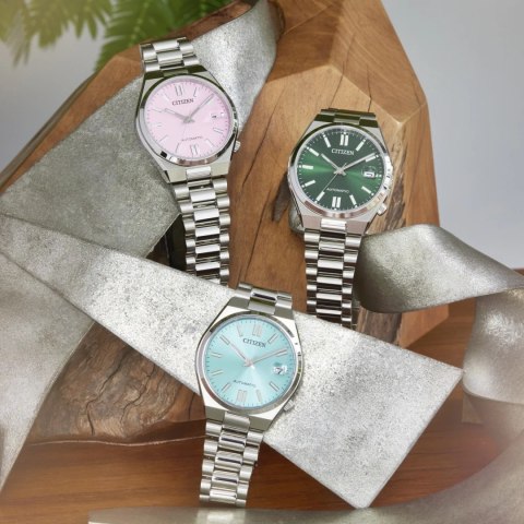 ZEGAREK MĘSKI CITIZEN Tsuyosa NJ0200-50X - AUTOMAT SZAFIR Citizen