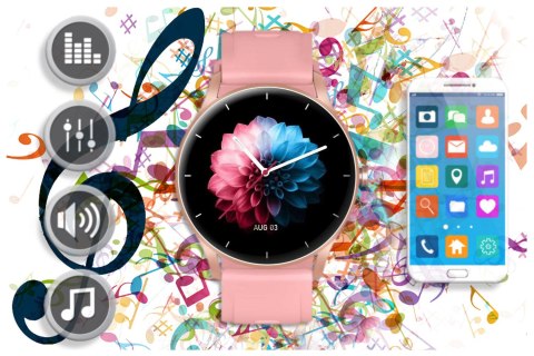 SMARTWATCH UNISEX GRAVITY GT2-1 - ROZMOWY BLUETOOTH, WŁASNE TARCZE (sg019a) Gravity