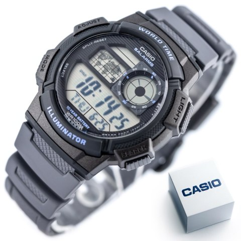 ZEGAREK MĘSKI CASIO AE-1000W-8AVEF (zd073j) - WORLD TIME + BOX Casio