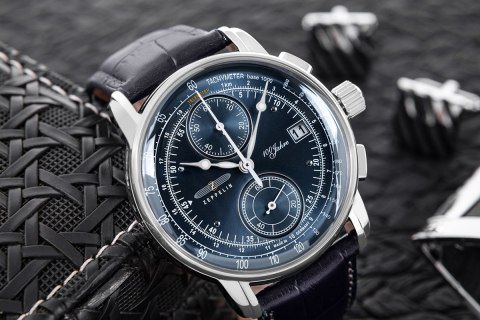 Zegarek Męski ZEPPELIN 100 Yahre Chronograph 8670-3 + BOX Zeppelin