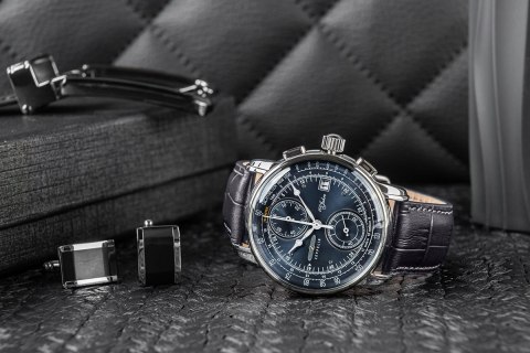 Zegarek Męski ZEPPELIN 100 Yahre Chronograph 8670-3 + BOX Zeppelin