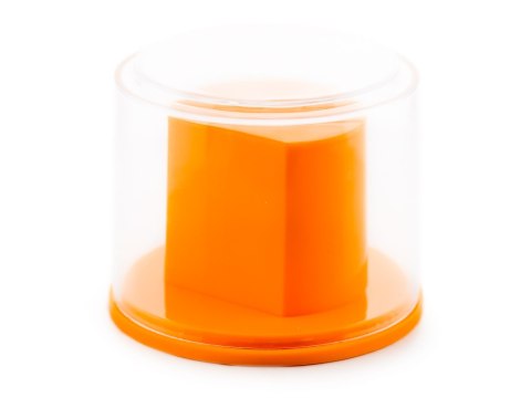 Prezentowe pudełko na zegarek - plastikowe pomarańczowe Inny