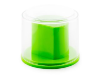 Prezentowe pudełko na zegarek - plastikowe zielone Inny