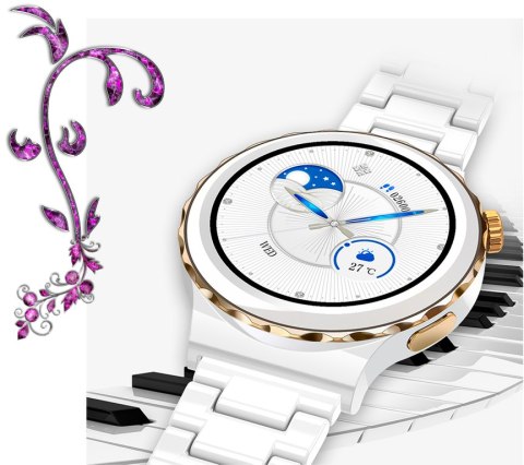 SMARTWATCH DAMSKI Rubicon RNCE92 - WYKONYWANIE POŁĄCZEŃ, CERAMIKA (sr038d) Rubicon