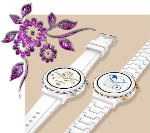 SMARTWATCH DAMSKI Rubicon RNCE92 - WYKONYWANIE POŁĄCZEŃ, CERAMIKA (sr038d) Rubicon