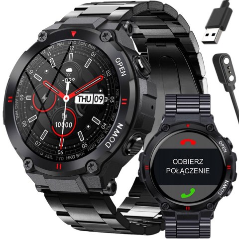 SMARTWATCH MĘSKI GRAVITY GT7-2 - WYKONYWANIE POŁĄCZEŃ (sg016b) Gravity