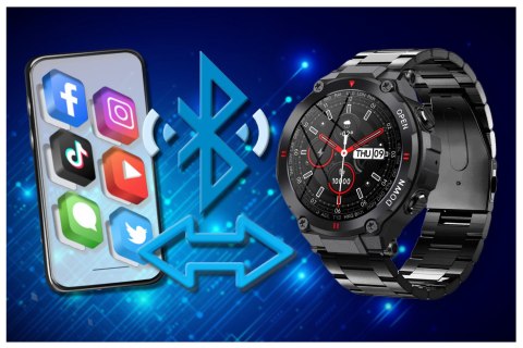 SMARTWATCH MĘSKI GRAVITY GT7-2 - WYKONYWANIE POŁĄCZEŃ (sg016b) Gravity