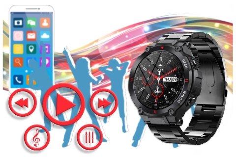 SMARTWATCH MĘSKI GRAVITY GT7-2 - WYKONYWANIE POŁĄCZEŃ (sg016b) Gravity