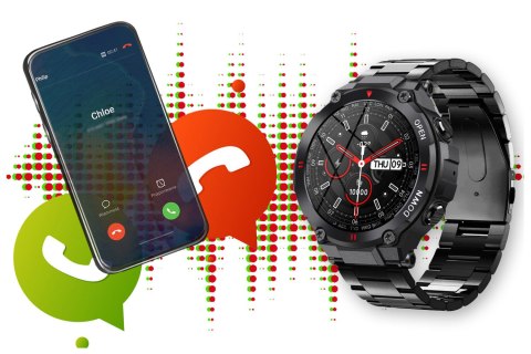 SMARTWATCH MĘSKI GRAVITY GT7-2 - WYKONYWANIE POŁĄCZEŃ (sg016b) Gravity