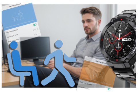 SMARTWATCH MĘSKI GRAVITY GT7-2 - WYKONYWANIE POŁĄCZEŃ (sg016b) Gravity