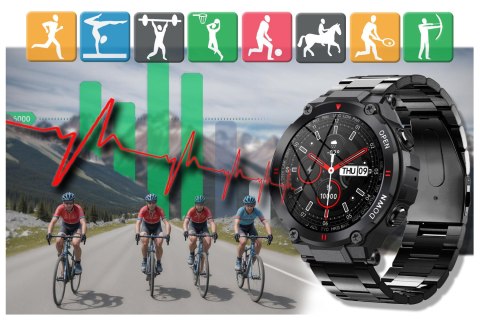 SMARTWATCH MĘSKI GRAVITY GT7-2 - WYKONYWANIE POŁĄCZEŃ (sg016b) Gravity
