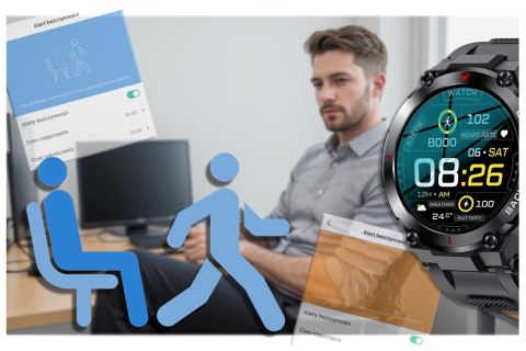 SMARTWATCH MĘSKI GRAVITY GT8-1 - z GPS (sg017a) Gravity