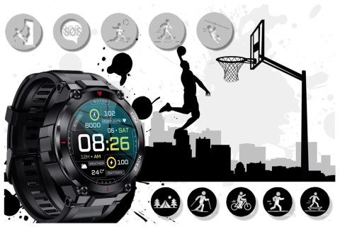 SMARTWATCH MĘSKI GRAVITY GT8-1 - z GPS (sg017a) Gravity