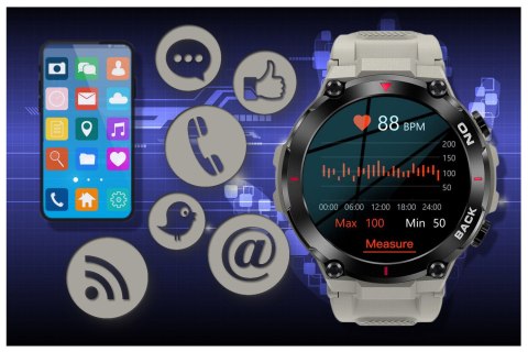 SMARTWATCH MĘSKI GRAVITY GT8-4 - z GPS (sg017d) Gravity