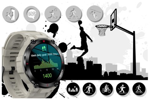SMARTWATCH MĘSKI GRAVITY GT8-4 - z GPS (sg017d) Gravity