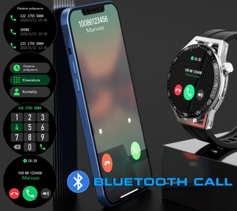 SMARTWATCH MĘSKI Rubicon RNCE88 - WYKONYWANIE POŁĄCZEŃ, WŁASNE TARCZE (sr033c) Rubicon