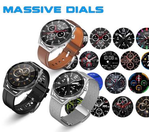 SMARTWATCH MĘSKI Rubicon RNCE88 - WYKONYWANIE POŁĄCZEŃ, WŁASNE TARCZE (sr033c) Rubicon