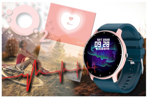 SMARTWATCH UNISEX GRAVITY GT1-4 - PULSOMETR, WŁASNE TARCZE (sg015d) Gravity