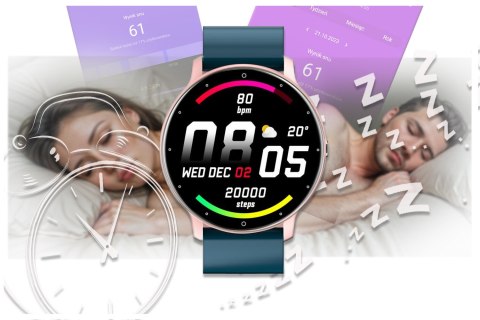 SMARTWATCH UNISEX GRAVITY GT1-4 - PULSOMETR, WŁASNE TARCZE (sg015d) Gravity