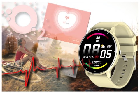 SMARTWATCH UNISEX GRAVITY GT1-6 - PULSOMETR, WŁASNE TARCZE (sg015f) Gravity