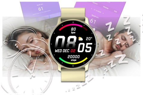 SMARTWATCH UNISEX GRAVITY GT1-6 - PULSOMETR, WŁASNE TARCZE (sg015f) Gravity