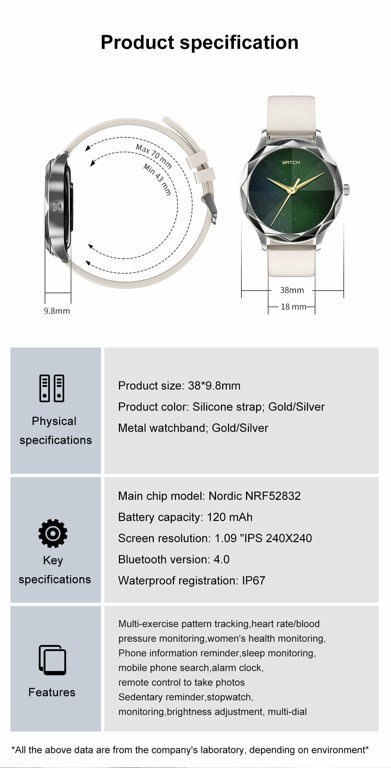 SMARTWATCH UNISEX PACIFIC 27-11 - CIŚNIENIOMIERZ (sy022i) Pacific