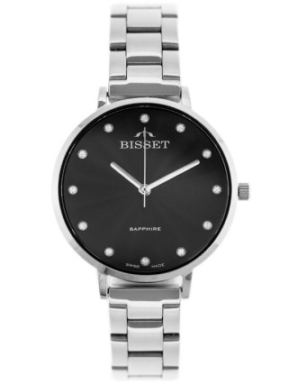 ZEGAREK DAMSKI BISSET BSBF30 (zb580a) - SZAFIROWE SZKŁO Bisset