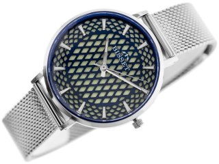 ZEGAREK DAMSKI BISSET BSBF32 (zb581c) - SZAFIROWE SZKŁO Bisset