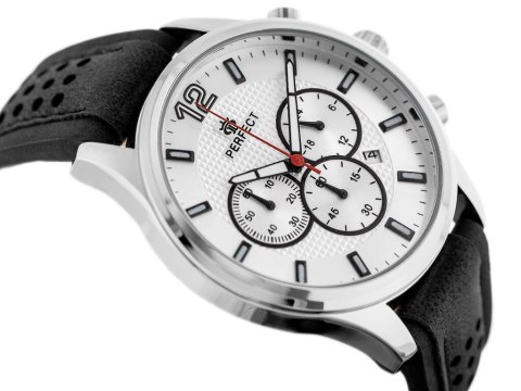 ZEGAREK MĘSKI PERFECT CH01L - CHRONOGRAF (zp354a) + BOX Perfect