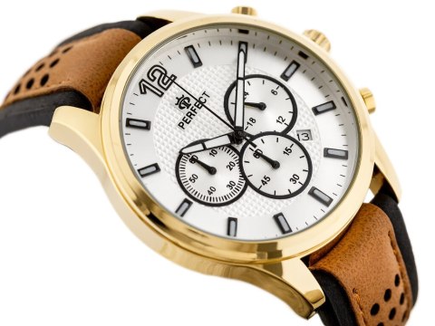 ZEGAREK MĘSKI PERFECT CH01L - CHRONOGRAF (zp354c) + BOX Perfect
