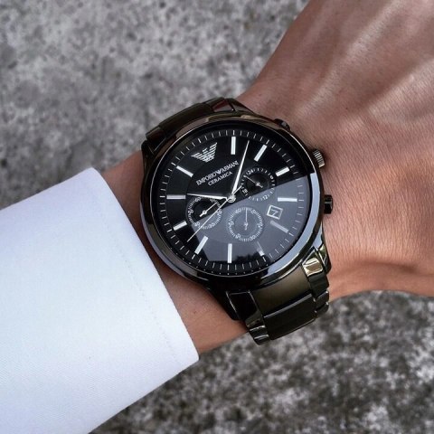 ZEGAREK MĘSKI EMPORIO ARMANI AR1451 - CERAMICA + BOX Emporio Armani
