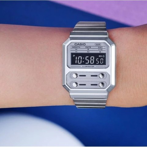 Zegarek Casio Retro Vintage A100WE-7BEF (zd640a) Casio