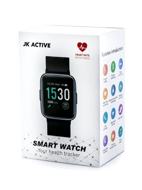 SMARTWATCH UNISEX Jordan Kerr Active - black (sj002b) Dotykowy ekran IPS Jordan Kerr