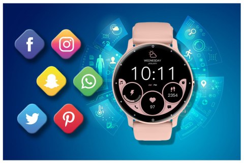 SMARTWATCH UNISEX Rubicon RNCF16 - BLUETOOTH CALL, TRENING GOOGLE FIT (sr058d) Rubicon