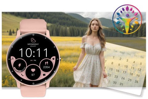 SMARTWATCH UNISEX Rubicon RNCF16 - BLUETOOTH CALL, TRENING GOOGLE FIT (sr058d) Rubicon